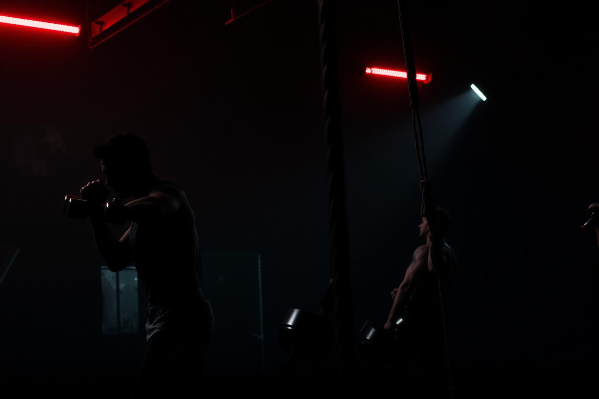 Athletes training at The Academy